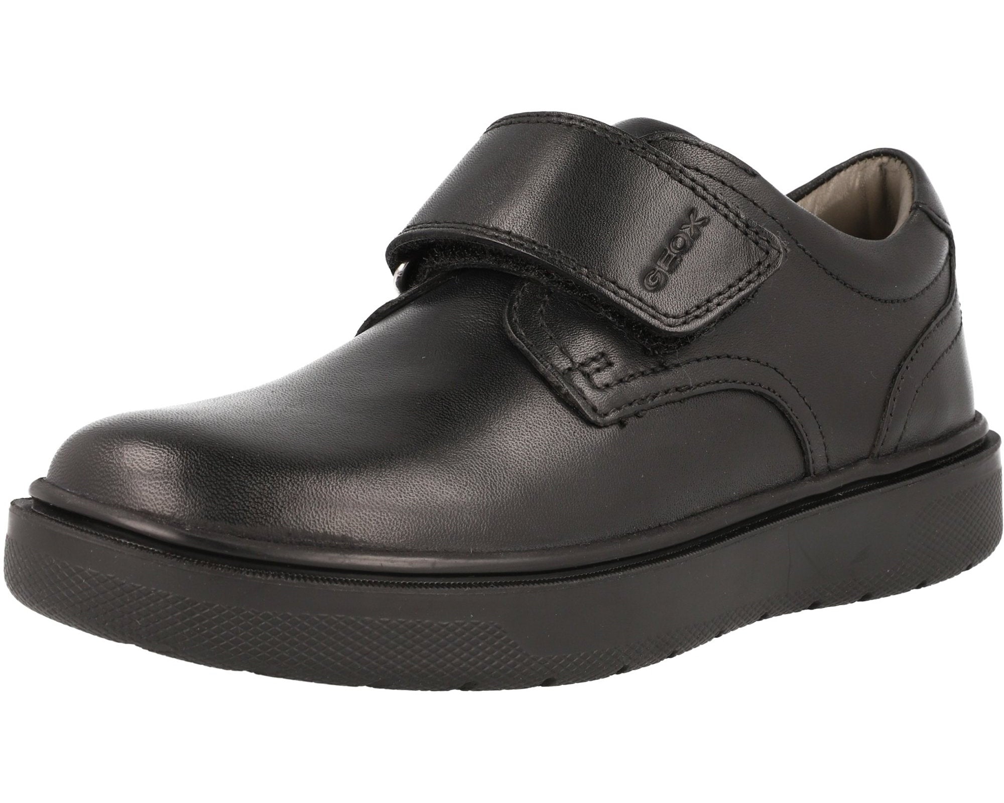 Geox Riddock Black School Shoes