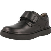 Geox Riddock Black School Shoes