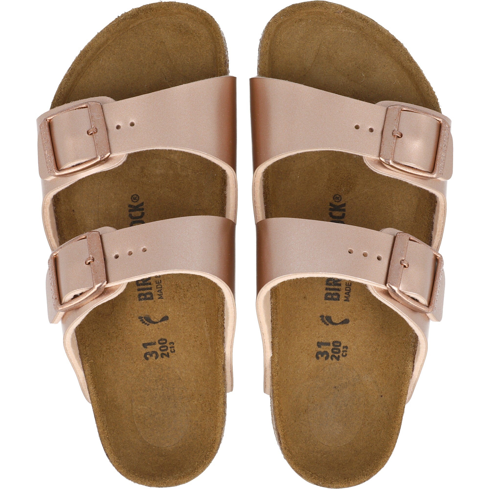 Birkenstock Arizona Kids Electric Metallic Copper Sandals