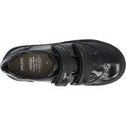 Geox J Hadriel G Black School Shoes