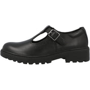 Geox Casey Black T-Bar School Shoes