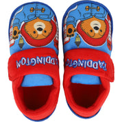 Paddington Bear Blue London Scene Slippers