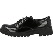 Geox Casey Black School Shoes