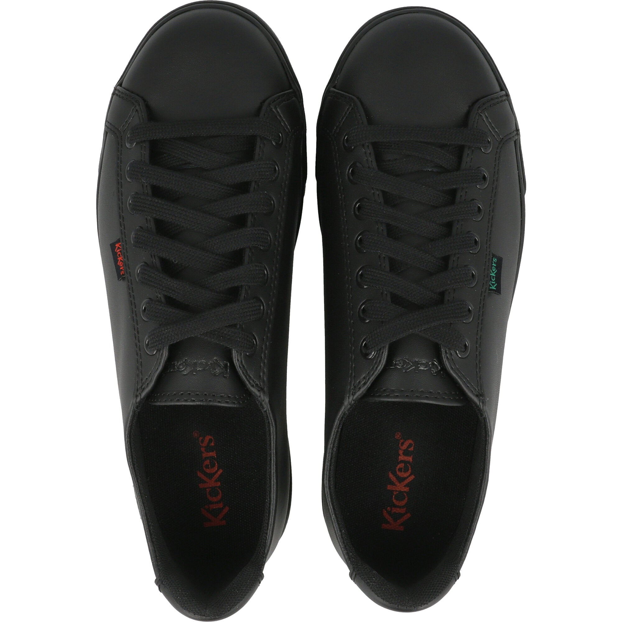 Kickers Tovni Lacer Black School Shoes