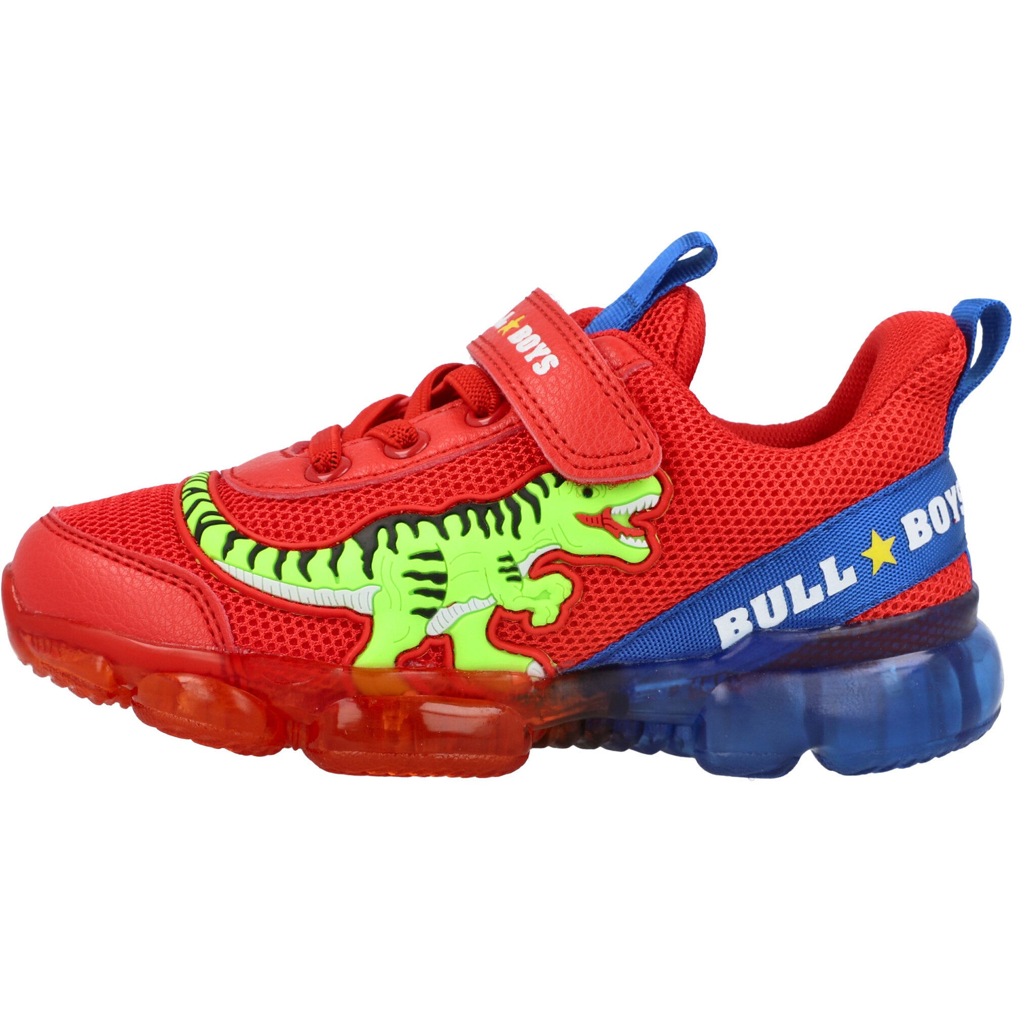 Bull Boys T-Rex Dinosaur Lights Red Shoes