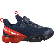 Bull Boys T-Rex Dinosaur Lights Blue Trainers