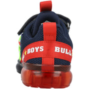 Bull Boys T-Rex Dinosaur Lights Blue Trainers