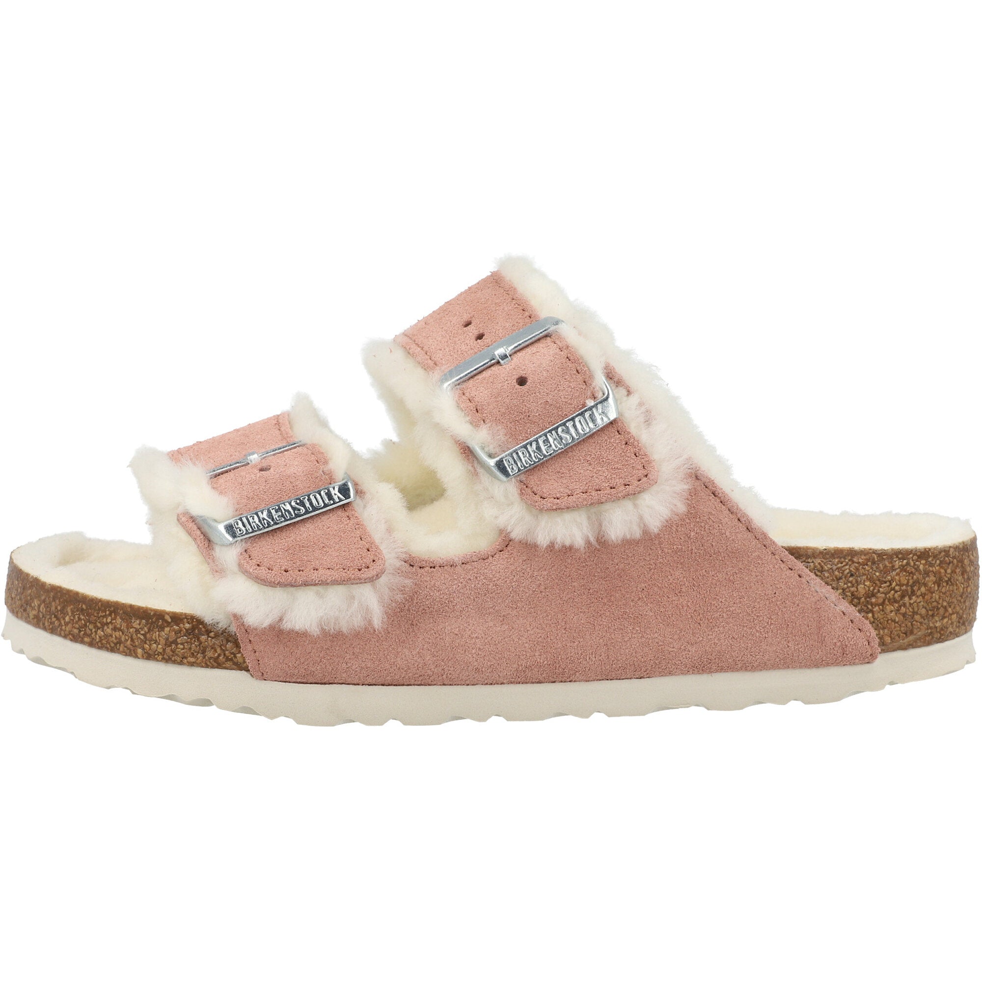 Birkenstock Arizona Pink Shearling Sandals