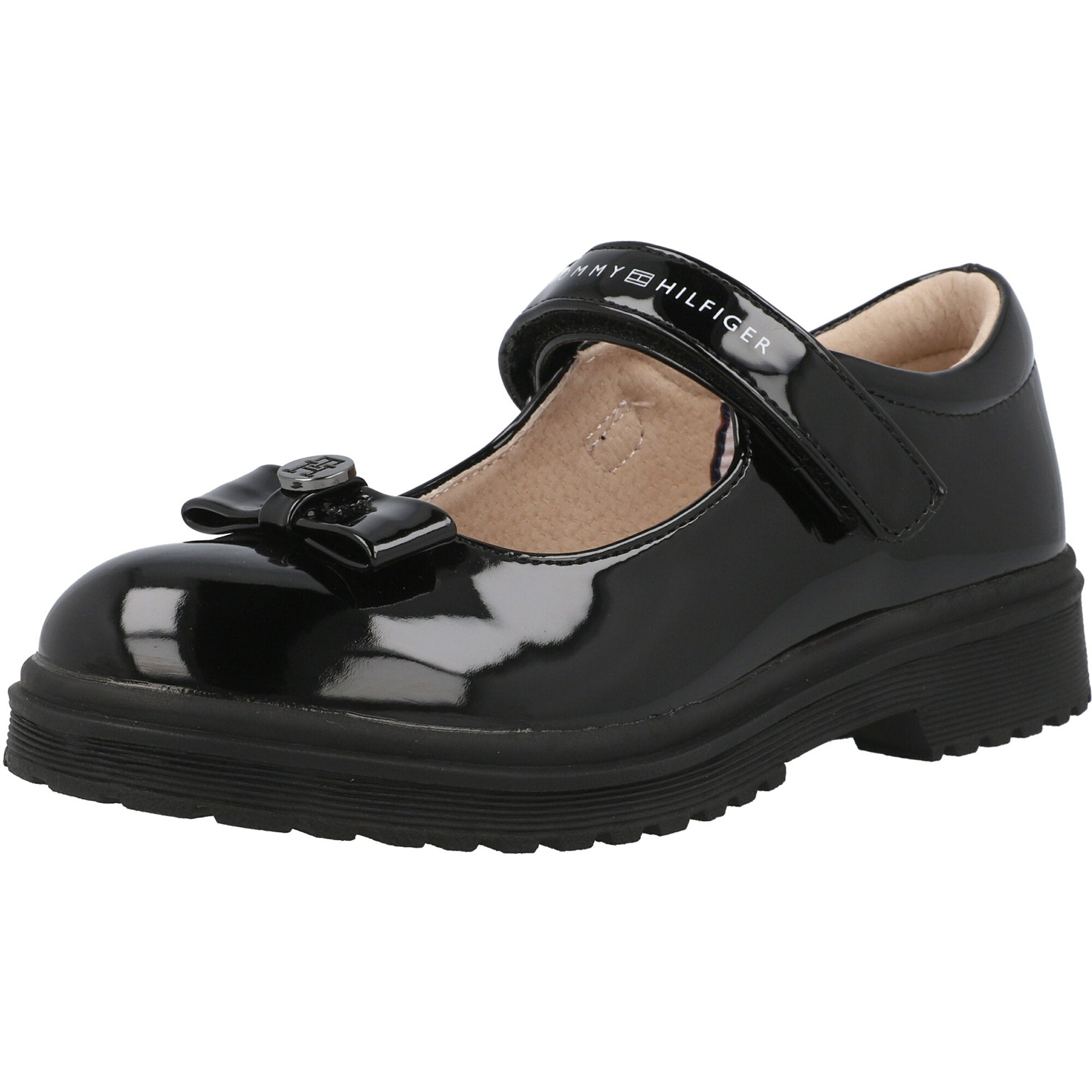 Tommy Hilfiger Black Leather Ballerinas