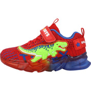 Bull Boys T-Rex Lights Red Trainers