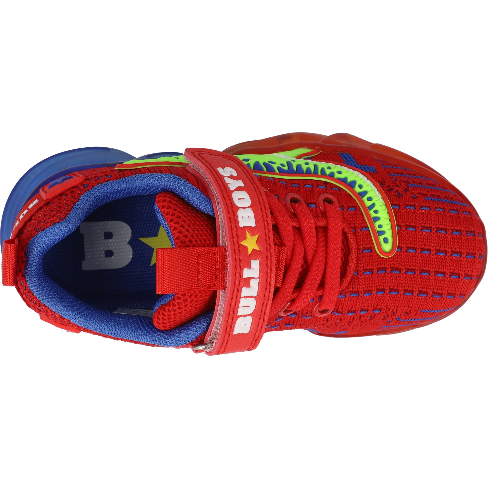 Bull Boys T-Rex Lights Red Trainers