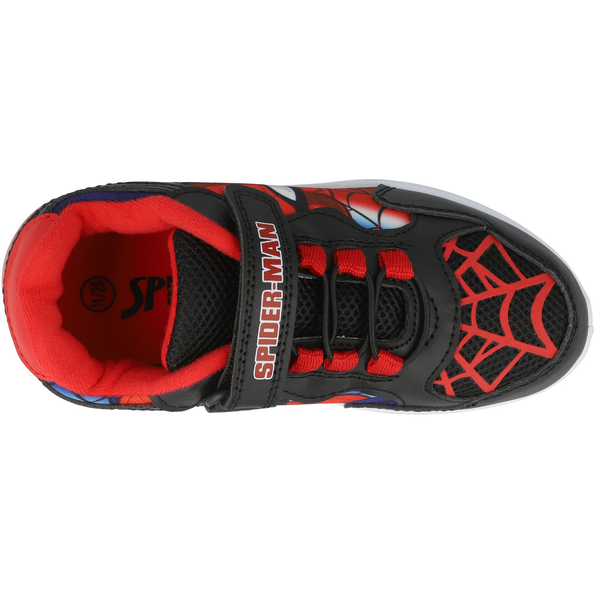 Spiderman Lights Black Trainers