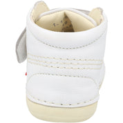 Kickers Soft Leather White Baby Shoes