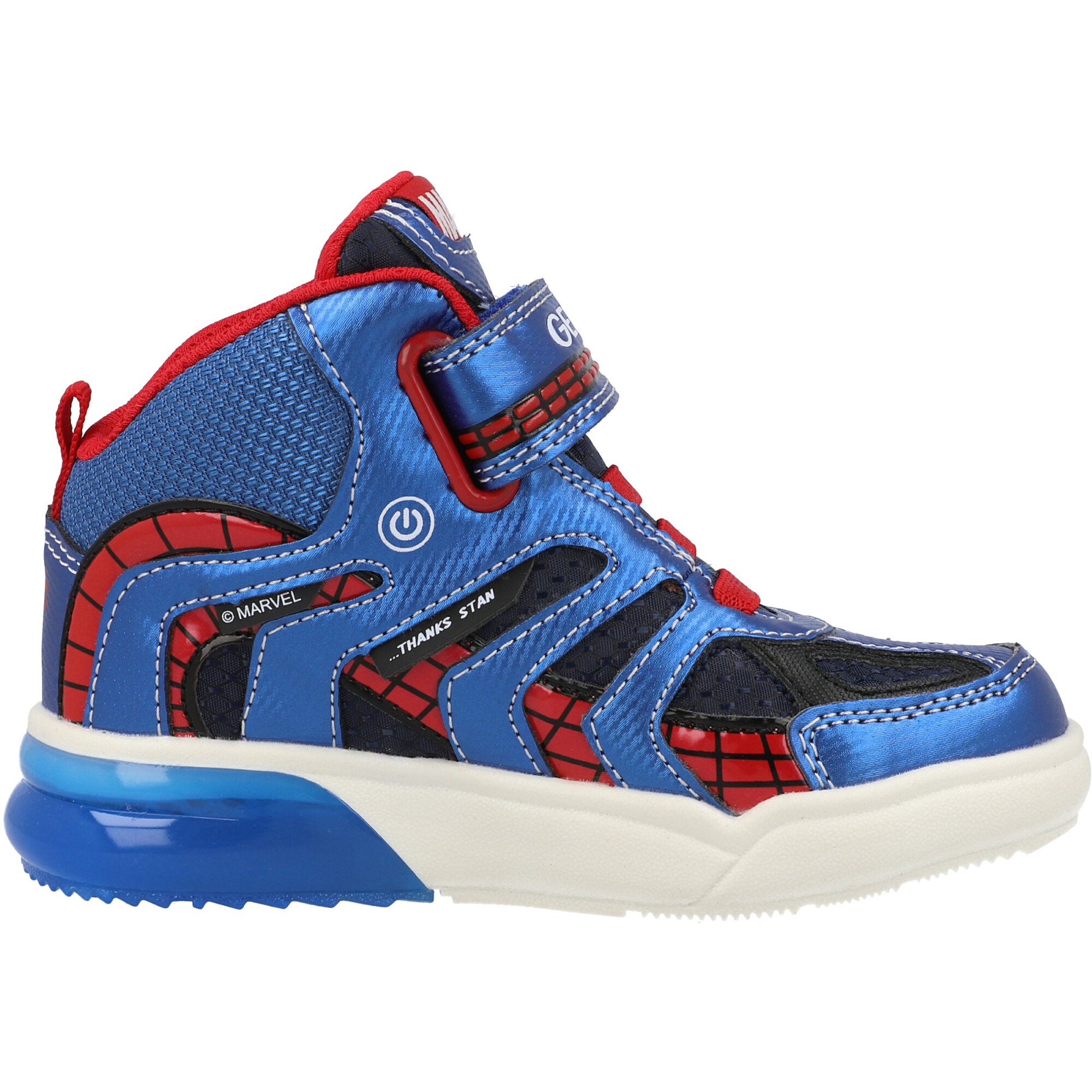 Geox Grayjay Navy Spider-Man Mid-Cut Trainers