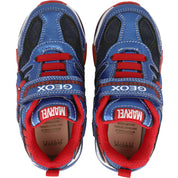 Geox Bayonyc Navy and Red Boys' Trainers