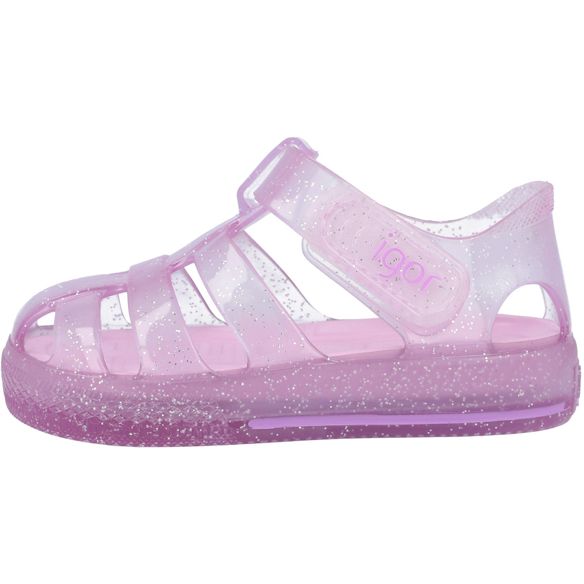 Igor Star Glitter Purple PVC Sandals