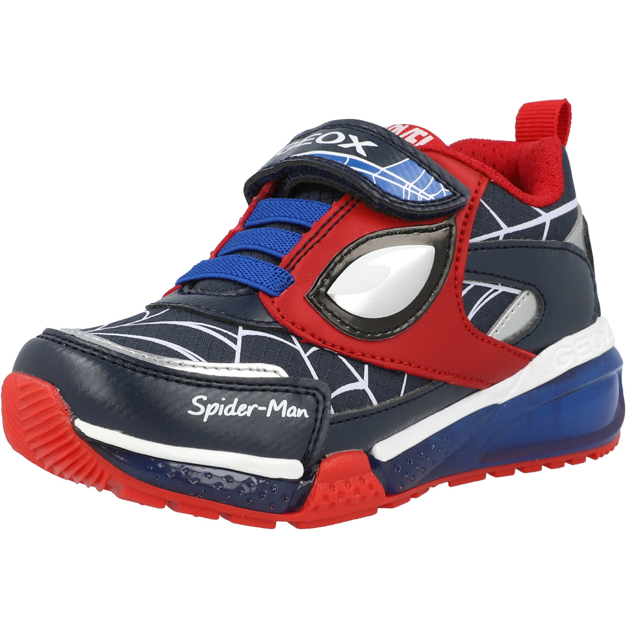 Geox Bayonyc Royal Blue and Red Spider-Man Junior Trainers