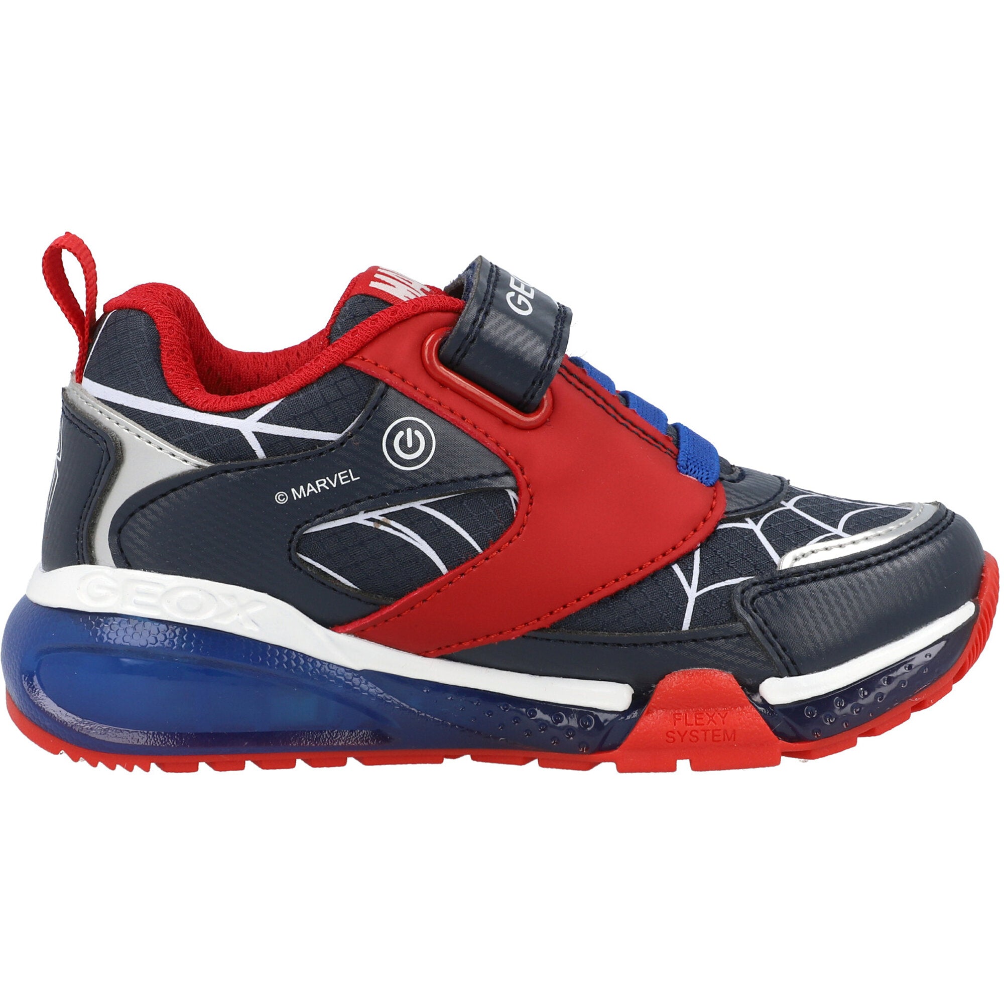 Geox Bayonyc Royal Blue and Red Spider-Man Junior Trainers