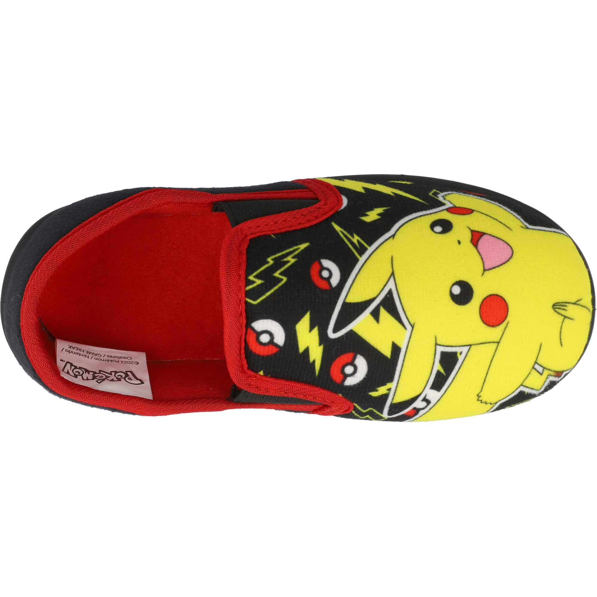 Pokémon Garrison Black Slippers