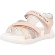 Tommy Hilfiger Pink Metallic Sandals