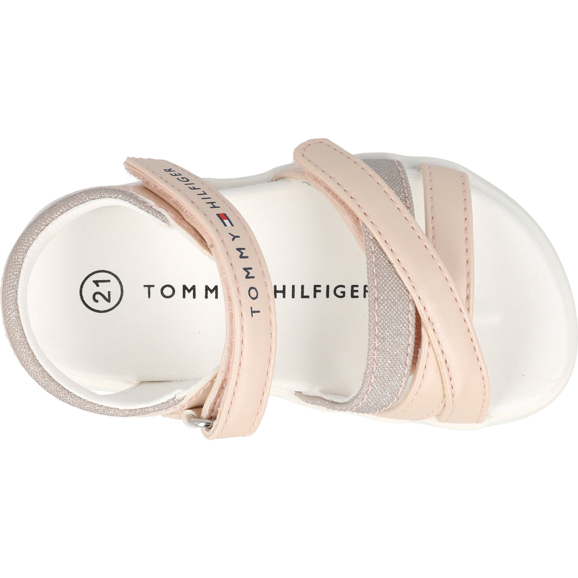 Tommy Hilfiger Pink Metallic Sandals