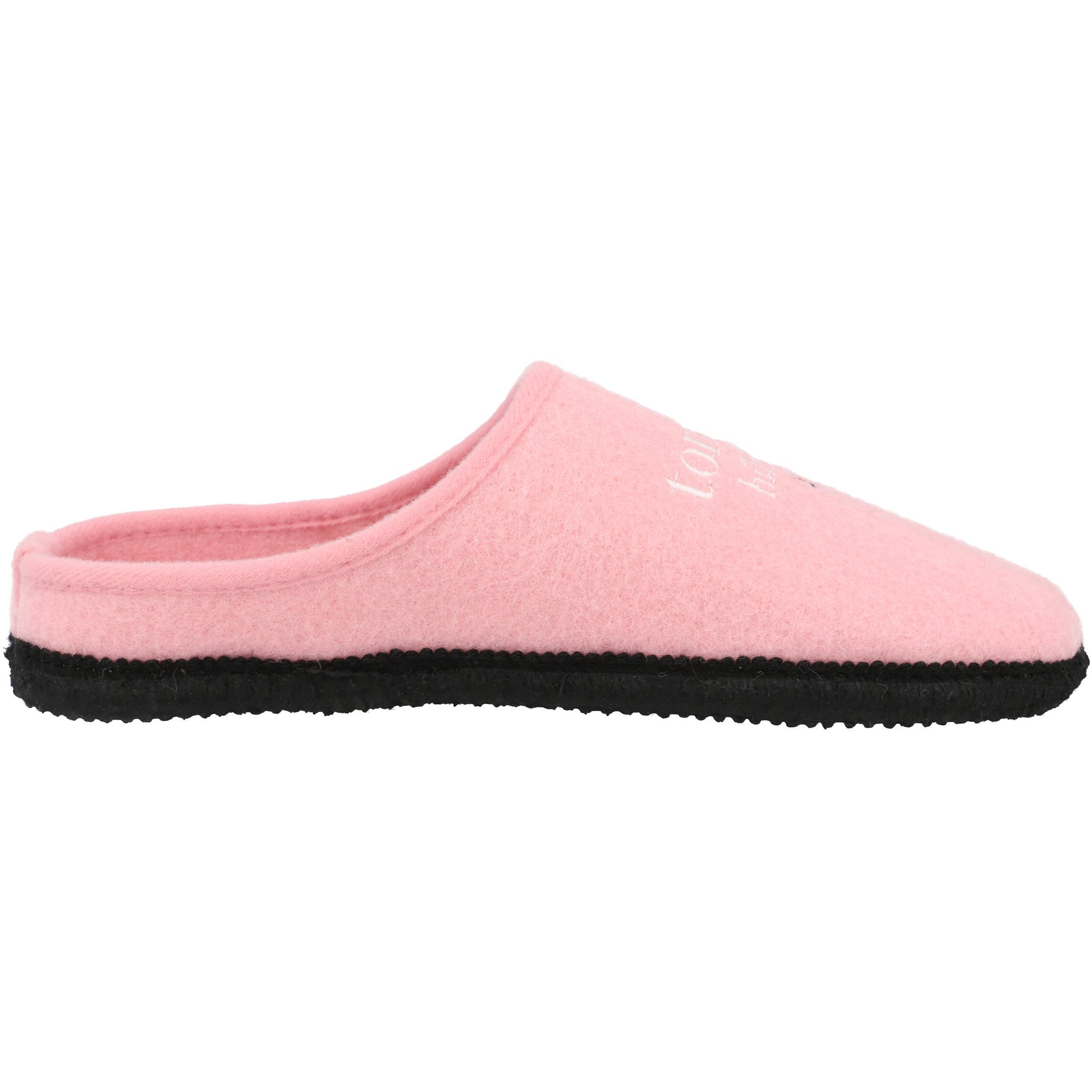 Tommy Hilfiger Pink Felt Slippers