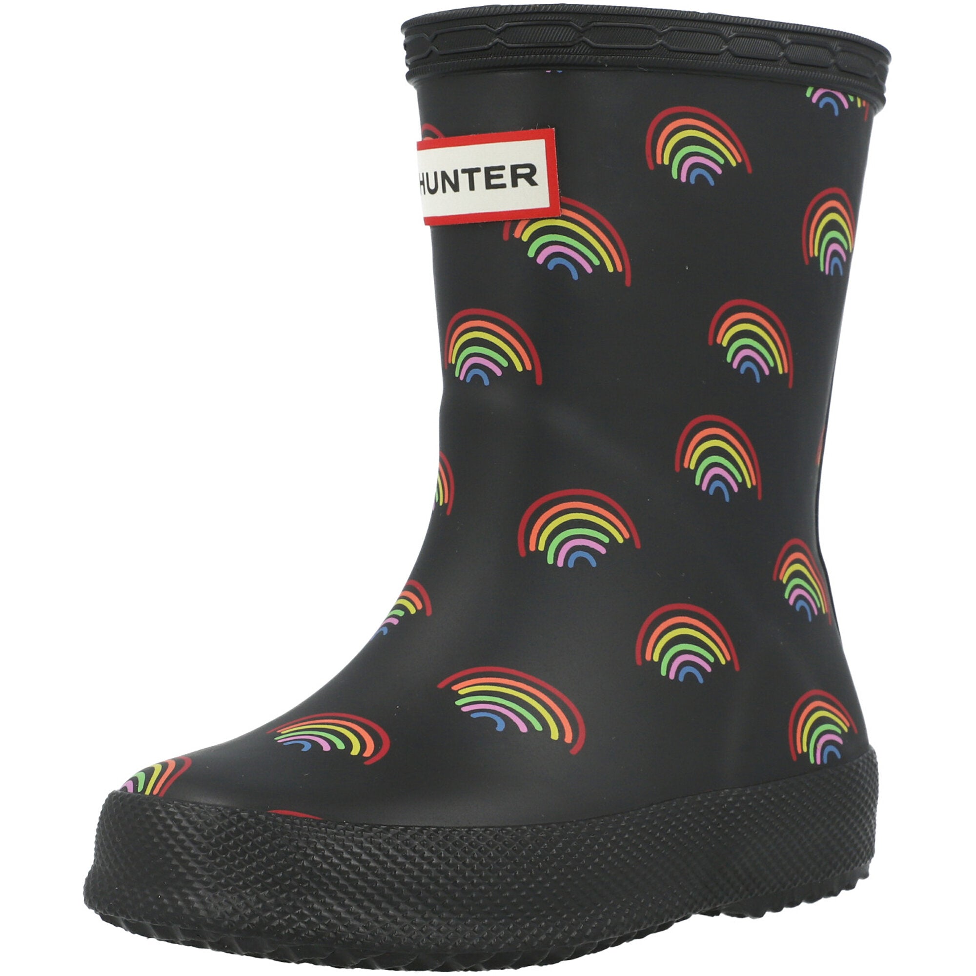 Hunter Kids First Rainbow Print Wellies