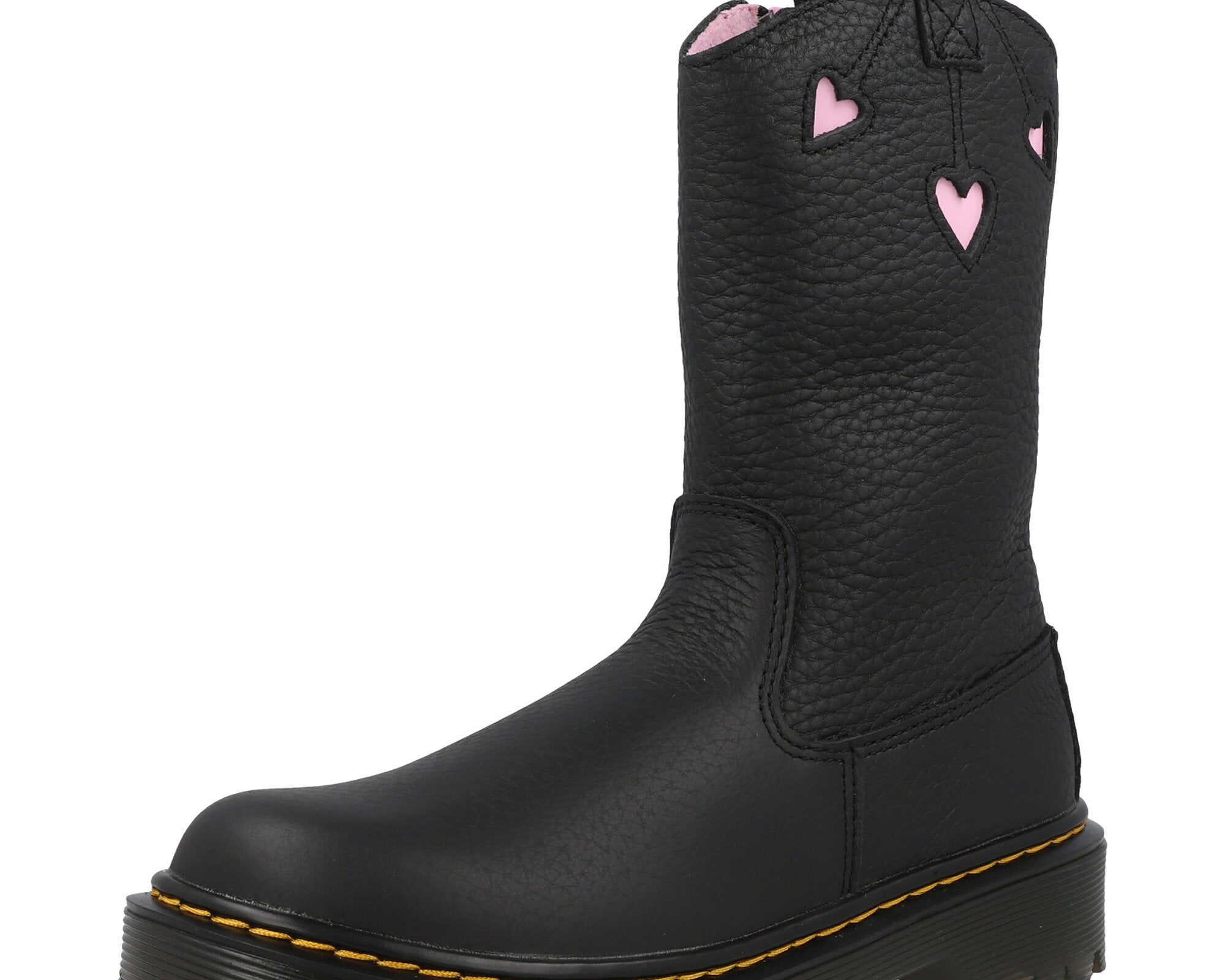 Dr Martens Bex Heart Pull-On Black Boots