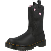 Dr Martens Bex Heart Pull-On Black Boots