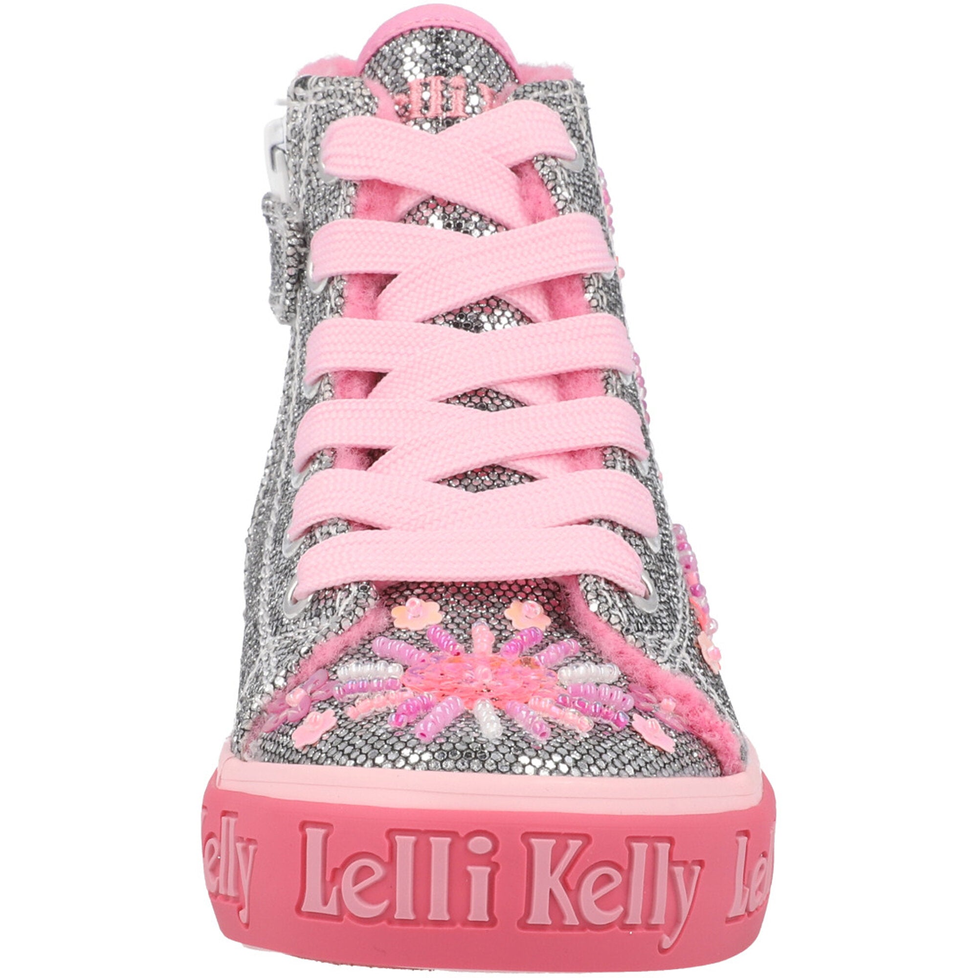 Lelli Kelly Dafne Silver High-Top Trainers