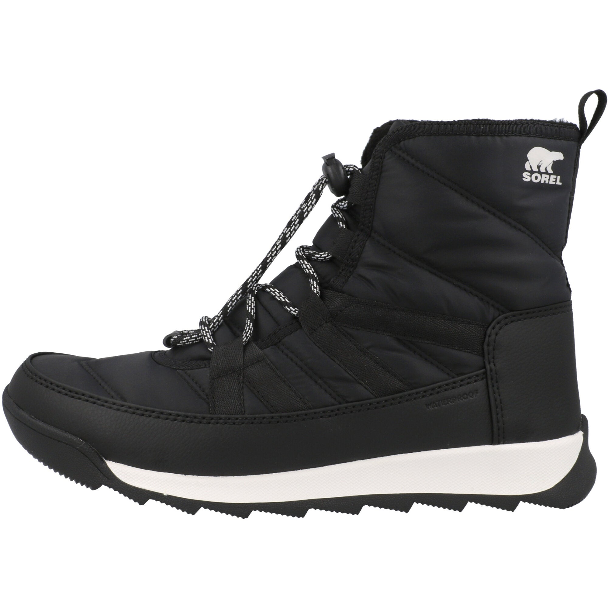 Sorel Whitney II Plus Black Lace-Up Boots