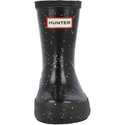 Hunter Kids First Giant Glitter Black Wellies