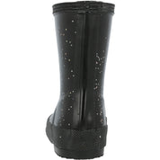 Hunter Kids First Giant Glitter Black Wellies