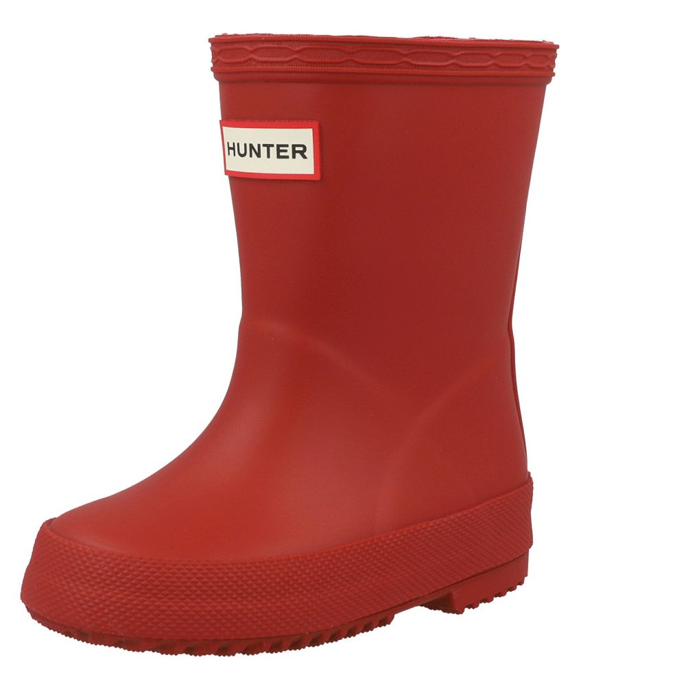 Hunter Kids First Classic Military Red Wellingtons