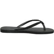 Havaianas Slim Sparkle Black Flip Flops