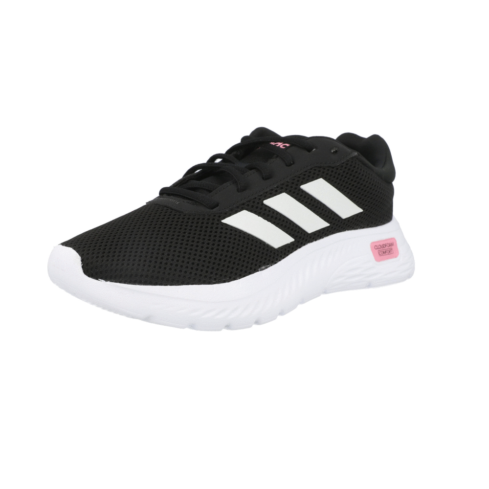 adidas Cloudfoam Mould Lace U Black White Pink Running Shoes