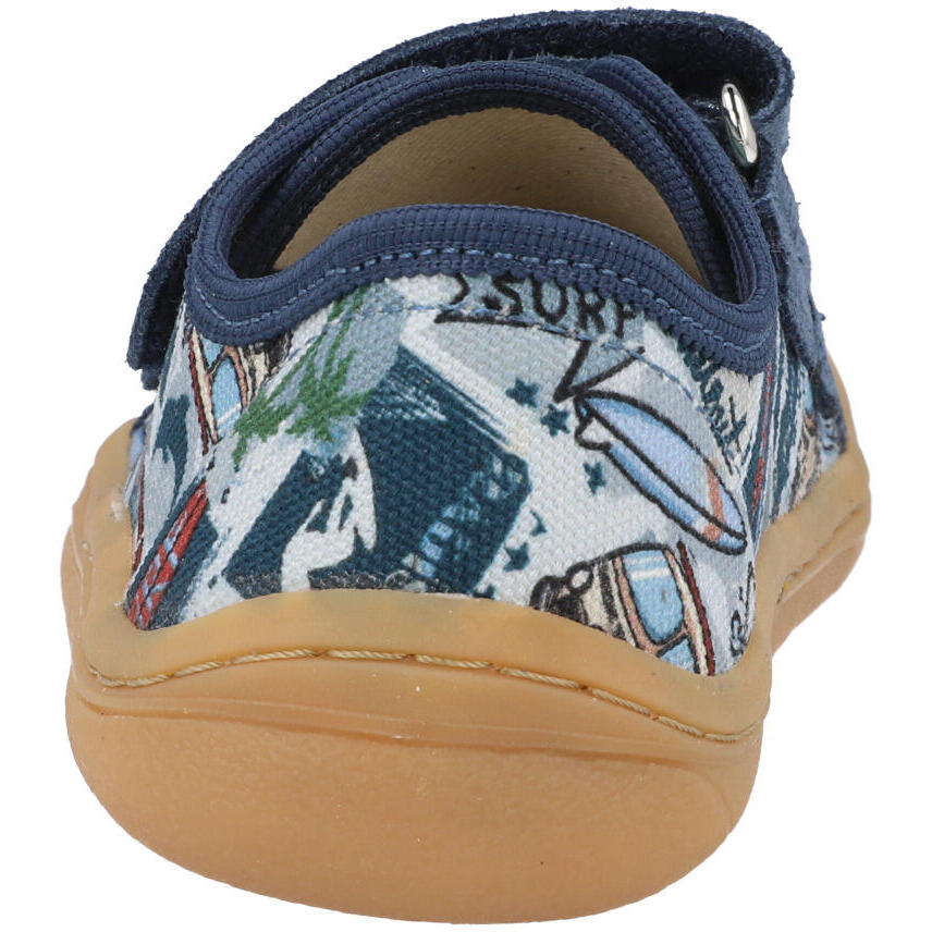 Froddo Canvas Light Blue Velcro Shoes