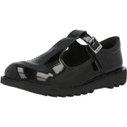 Kickers Kick T Vegan J Black School Shoes