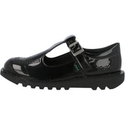 Kickers Kick T Vegan J Black School Shoes