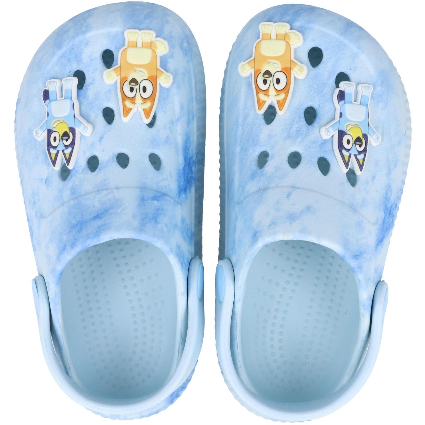 Bluey Tie Dye Effect Clog Blue