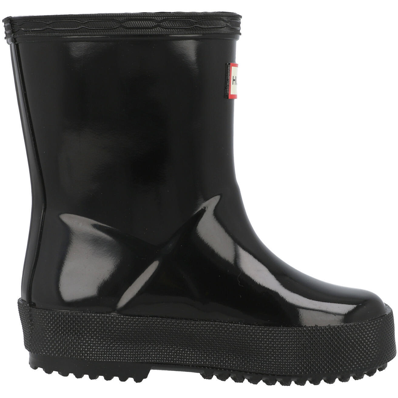 Hunter Kids First Gloss Black Wellington Boots