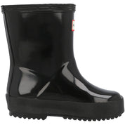 Hunter Kids First Gloss Black Wellington Boots