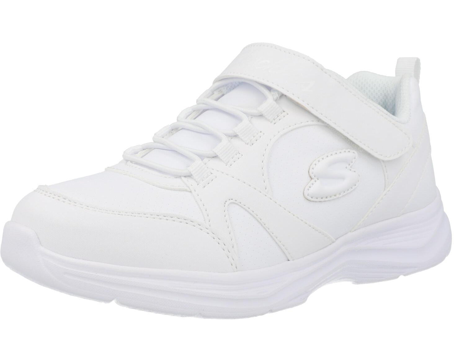 Skechers Glimmer Kicks School Struts White 81445LWHT