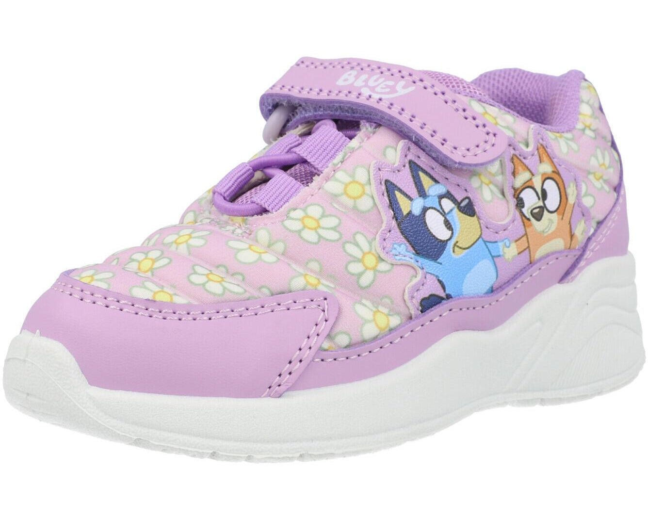 Bluey Flowers Emboss Trainers Purple GTI29159