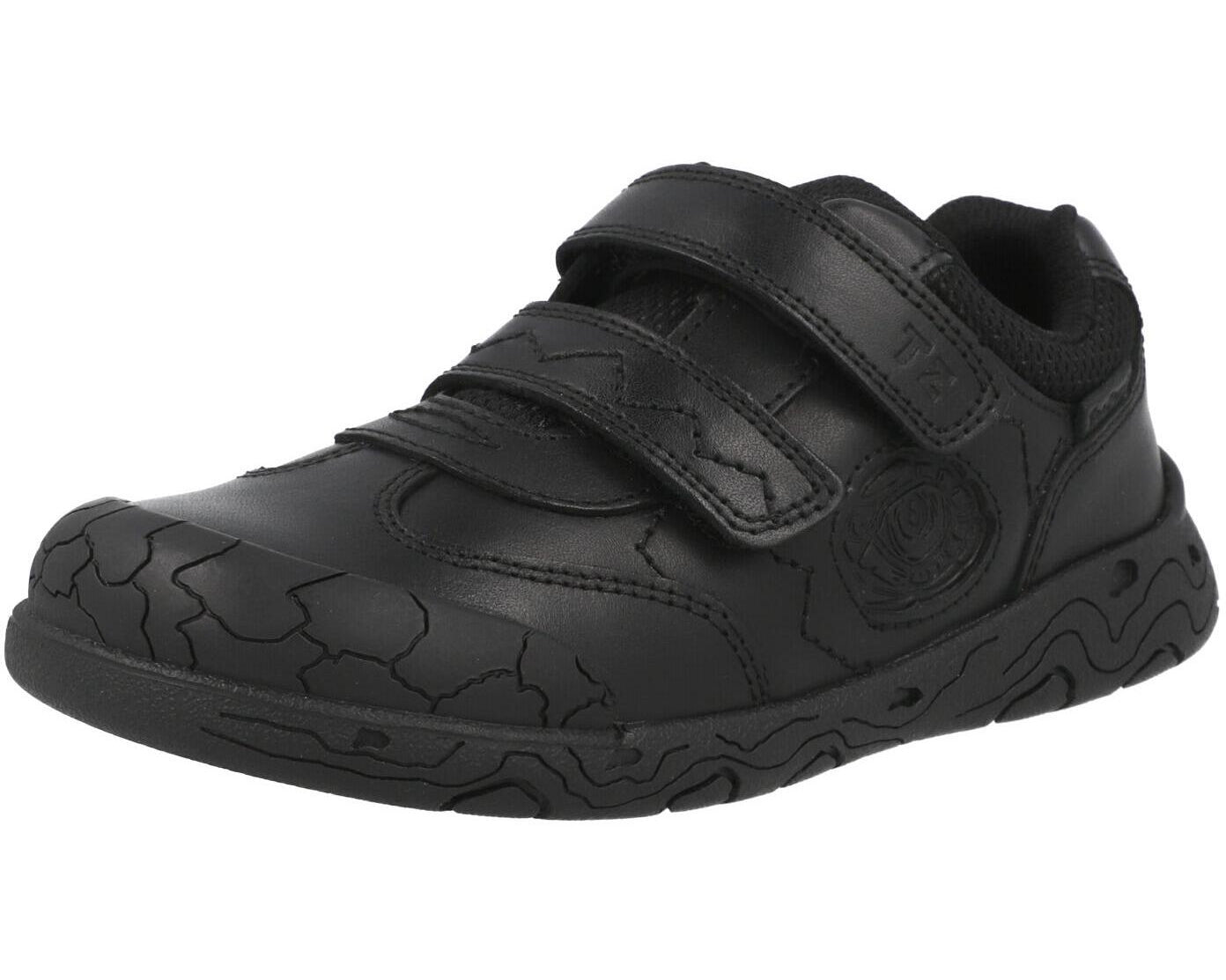 ToeZone Luca Dinosaur School Shoes Black