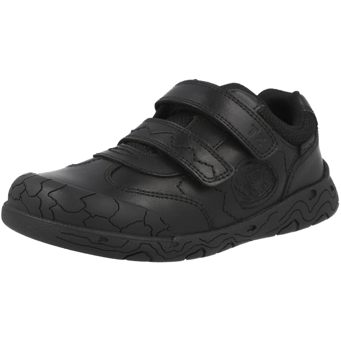 ToeZone Luca Dinosaur School Shoes Black