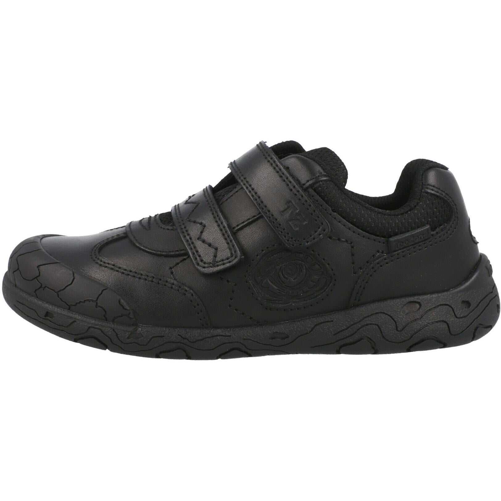 ToeZone Luca Dinosaur School Shoes Black