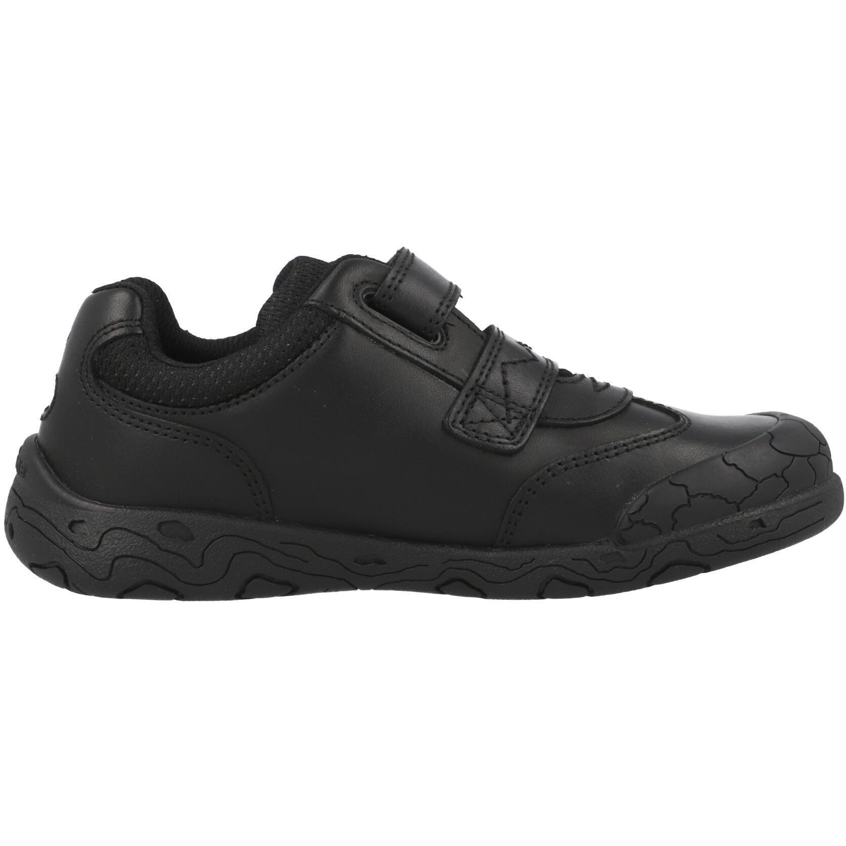 ToeZone Luca Dinosaur School Shoes Black