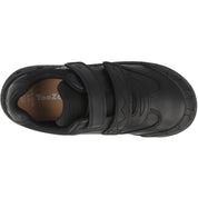 ToeZone Luca Dinosaur School Shoes Black