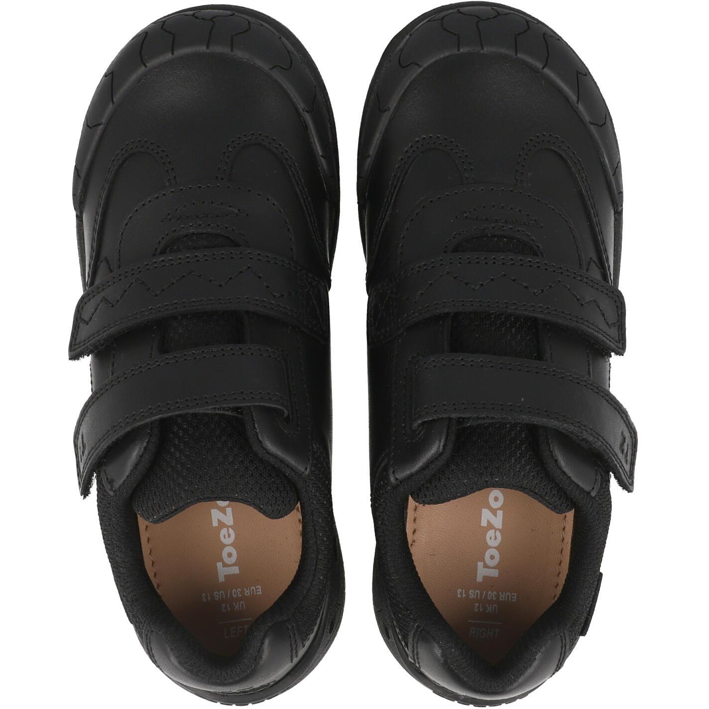 ToeZone Luca Dinosaur School Shoes Black